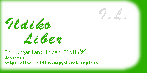 ildiko liber business card